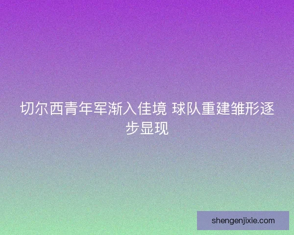 切尔西青年军渐入佳境 球队重建雏形逐步显现